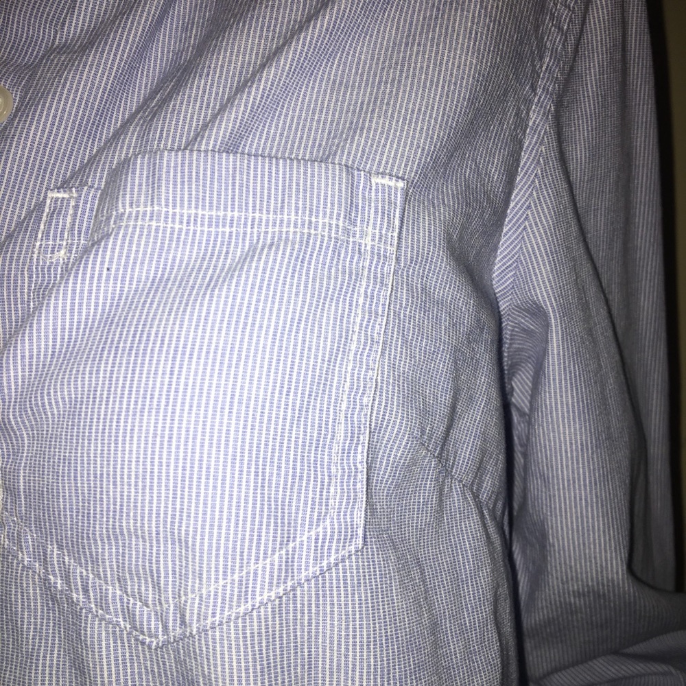 Blue Striped Button Down - Picture 4 of 4